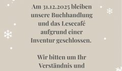 Inventur am 31.12.2025
